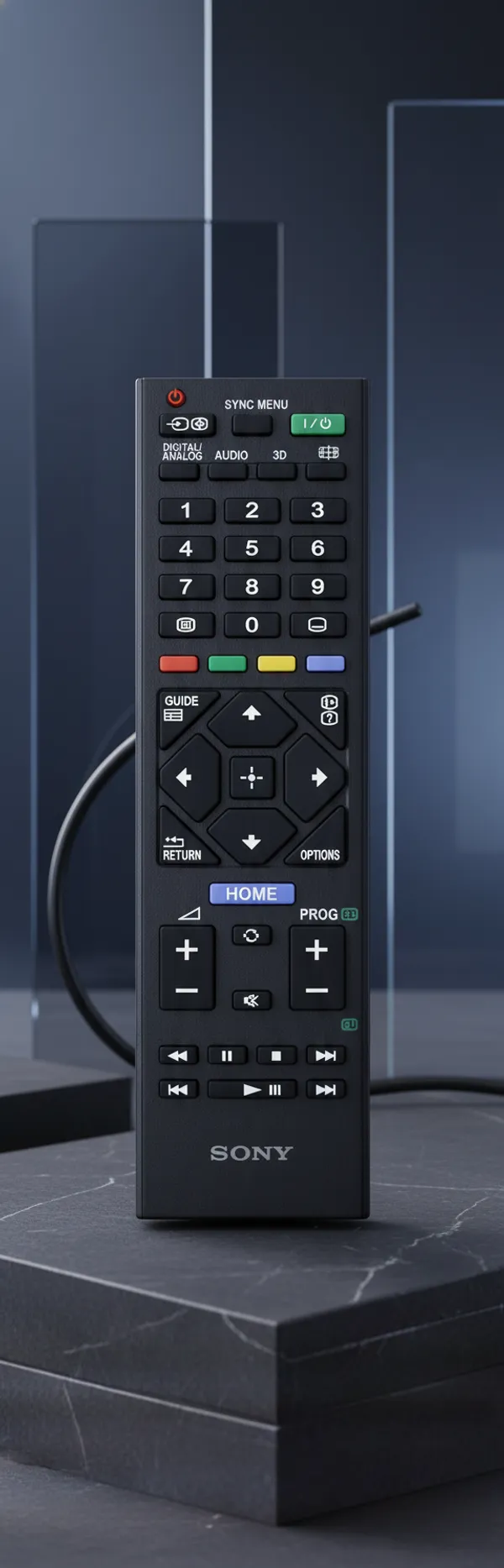 Kpdp_Compatible_Remote_Control_For_Led_Lcd_Tv_With_3D_Funtion_Sony,_Klv-32R412C,_Bravia_Klv_40_Remote_Controller_(Black)