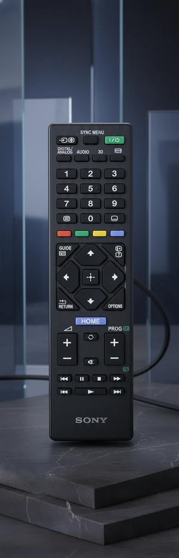 Kpdp_Compatible_Remote_Control_For_Led_Lcd_Tv_With_3D_Funtion_Sony,_Klv-32R412C,_Bravia_Klv_40_Remote_Controller_(Black)