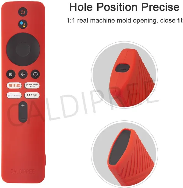 Front_&_Back_Case_For_Redmi_Xiaomi_Mi_Smart_Tv_Remote_Control_Silicone_Cover_With_Loop_(Black,_Silicon)