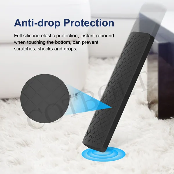 kpdp_Front_&_Back_Case_For_Redmi_Xiaomi_Mi_Smart_Tv_Remote_Control_Silicone_Cover_With_Loop_(Black,_Silicon)