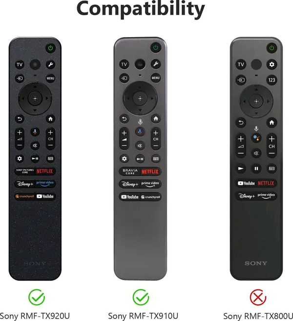 Caldipree_Front_&_Back_Case_For_Sony_Bravia_Smart_Tv_2023_2024_2025_Voice_Remote_Rmf-Tx910U_Remote_Cover_(Black,_Silicon)