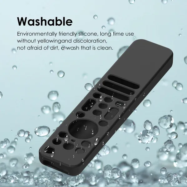 Caldipree_Front_&_Back_Case_For_Sony_Bravia_Smart_Tv_2023_2024_2025_Voice_Remote_Rmf-Tx910U_Remote_Cover_(Black,_Silicon)
