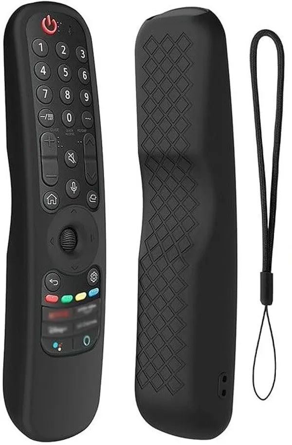 Kpdp_Enterprisses_Back_Cover_For_Silicone_Case_Cover_For_Lg_An-Mr21Ga_Magic_Remote_Lg_Smart_Tv_Remote_2021_(Black,_Silicon)