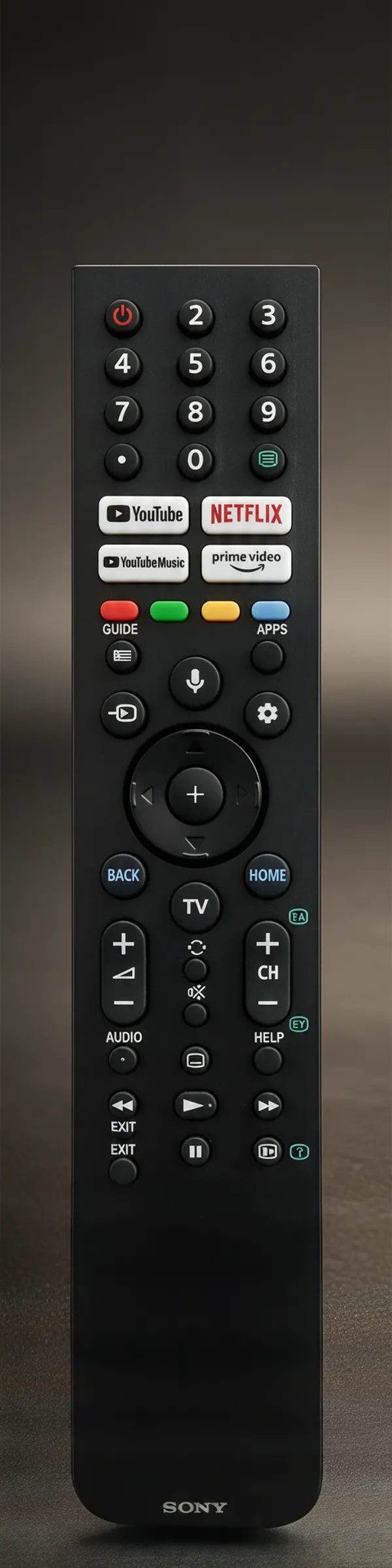 Kpdp_Bluetooth_Voice_Command_Compatible_Rmf-Tx520P_Remote_For_Original_Tv_Remote_Sony_Remote_Controller_(Black)