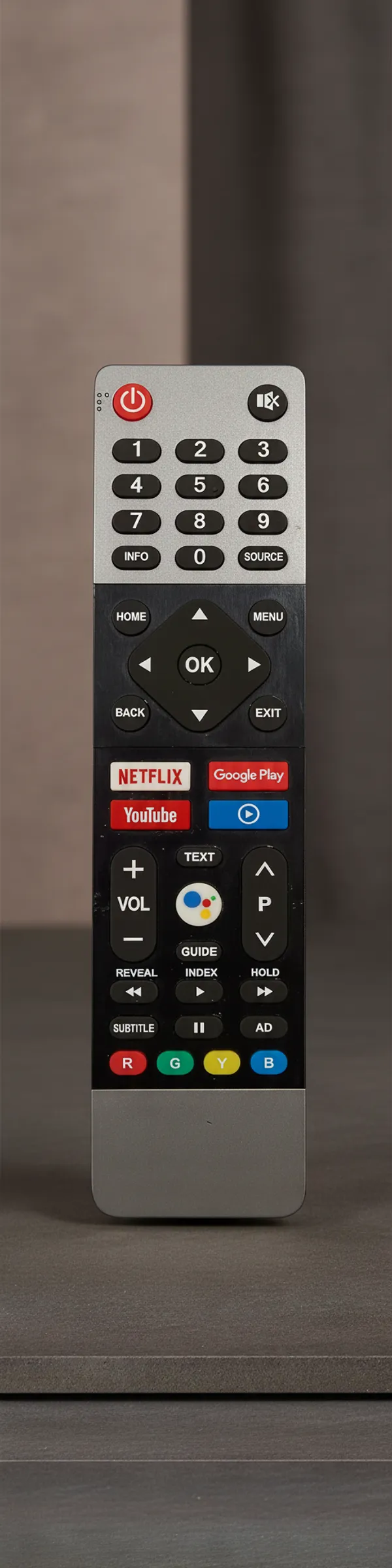 Kpdp_Motorola_Smart_Lcd/Led_Tv_Remote_(Netflix)_Motorola_Smart_Tv,_Nokia_Smart_Tv,_Blaupunk_Smart_Tv_Remote_Controller_(Grey_&_Black)