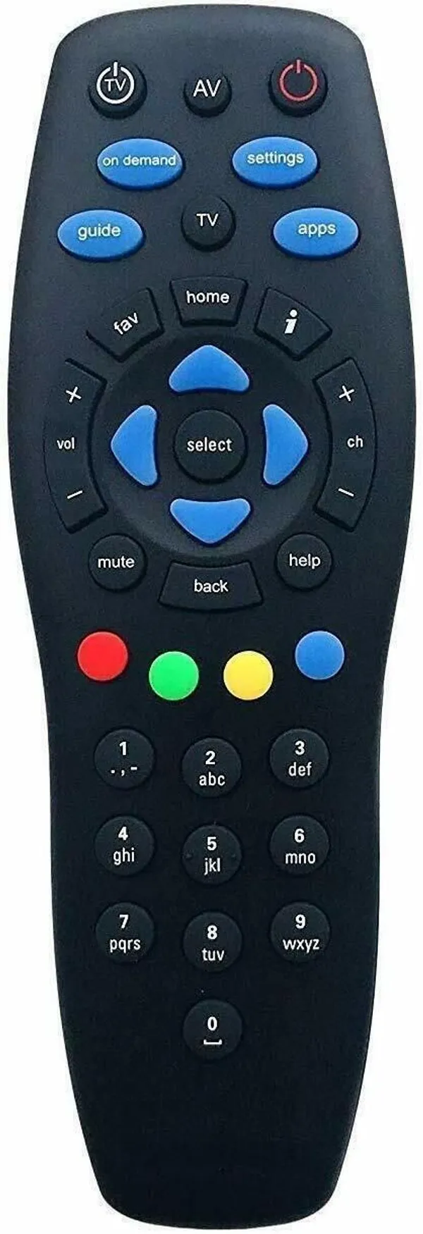 Kpdp_Universal_Remote_Compatible_With_Tata_Sky_Universal_Hd_&_Sd_Set_Top_Box_All_Smart_Tv_Remote_Controller_(Black)