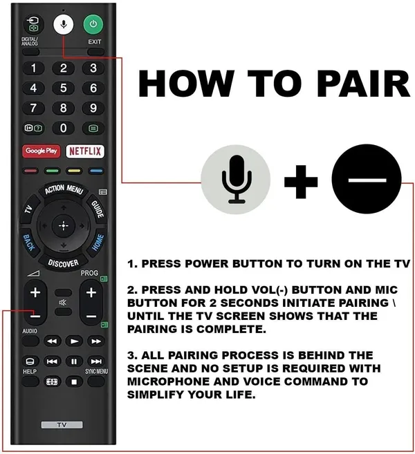 Kpdp_Voice_Replacement_Remote_Compatible_For_Sony-Tvs_And_Bravia-Tvs_Compatible_With_All_Sony_4K_Uhd_Led_Lcd_Hd_Smart_Tvs_Remote_Controller_(Black)