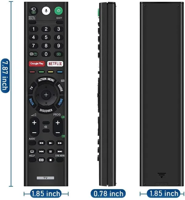 Kpdp_Voice_Replacement_Remote_Compatible_For_Sony-Tvs_And_Bravia-Tvs_Compatible_With_All_Sony_4K_Uhd_Led_Lcd_Hd_Smart_Tvs_Remote_Controller_(Black)