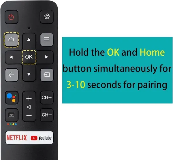 Kpdp_Original_Remote_Control_Compatible_With_Tcl_Smart_Tv_Tcl_Smart_Tv_Rc802V_Model_With_Google_Assistant,_Netflix_&_Voice_Command_Remote_Controller_(Black)