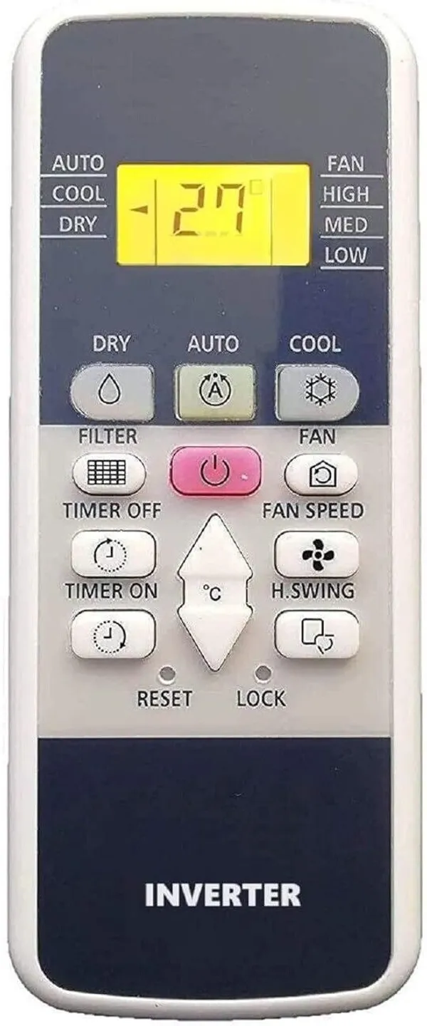 Kpdp_Remote_Compatible_For_Hitachi_Ac_Remote_Remote_With_Backlight_(Ac-220)_Suitable_With_Hitachi_Inverter_Split_Ac_Remote_Remote_Controller_(White)