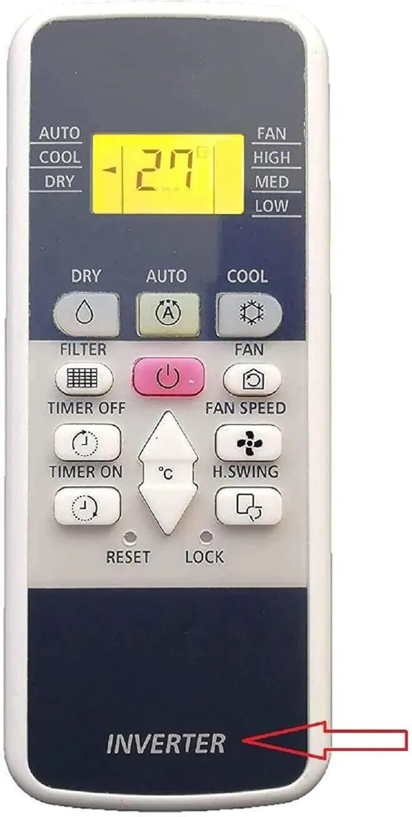 Kpdp_Remote_Compatible_For_Hitachi_Ac_Remote_Remote_With_Backlight_(Ac-220)_Suitable_With_Hitachi_Inverter_Split_Ac_Remote_Remote_Controller_(White)