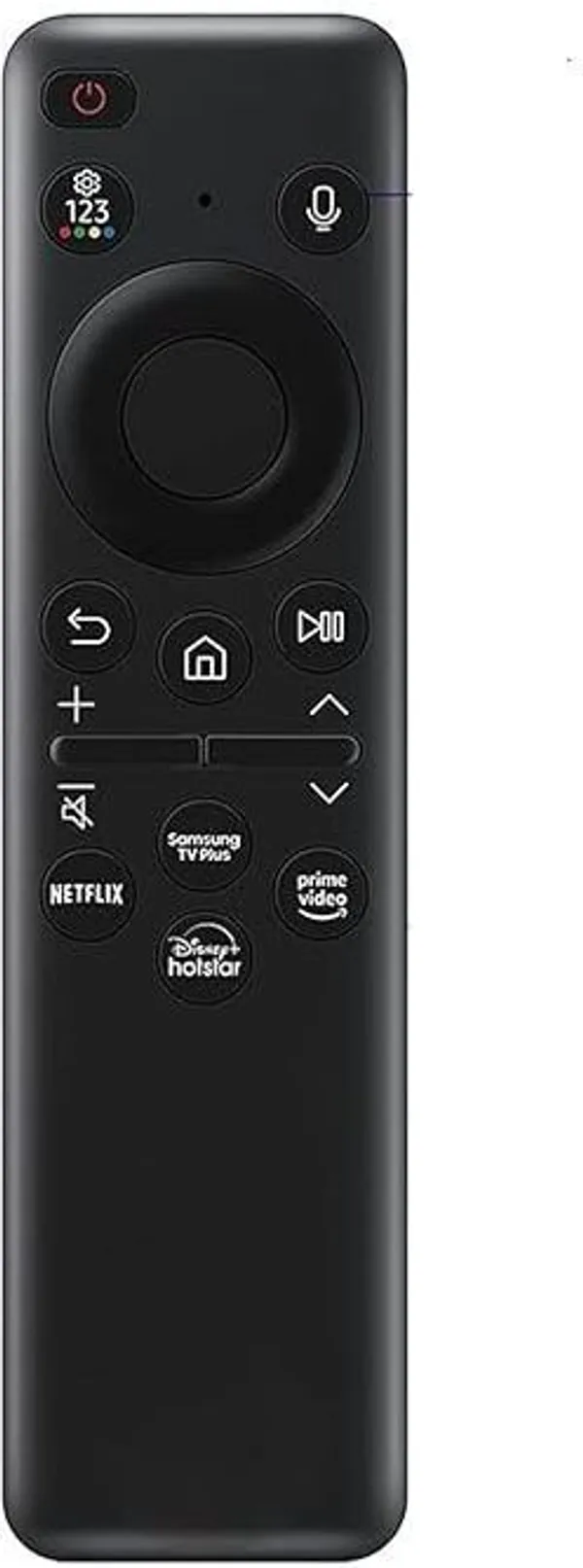 Kpdp_Universal_Voice_Remote_Control_Compatible_For_Samsung_Smart_Tv_Compatible_For_All_Oled_Qled_Uhd_4K_Netflix/Samsung_Tv_Plus_Remote_Controller_(Black)