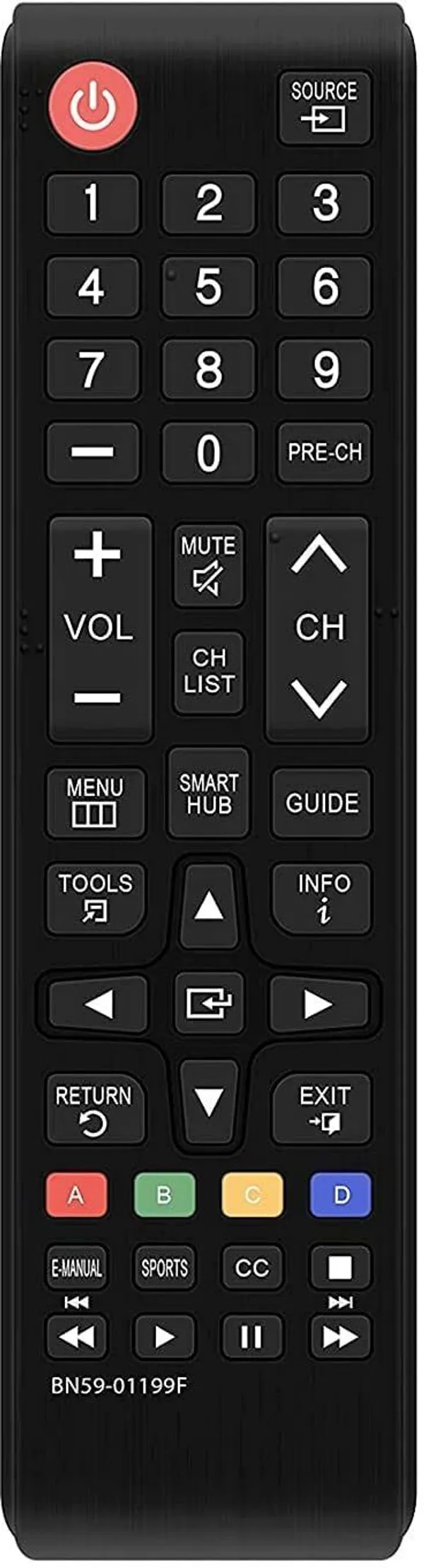 Kpdp_Original_For_Samsungg_Universal_Remote_Control_All_Samsung_Tvs_Lcd_Led_4K_8K_Tvs_Hdtv_3D_Smart_Tvs_Remote_Controller_(Black)