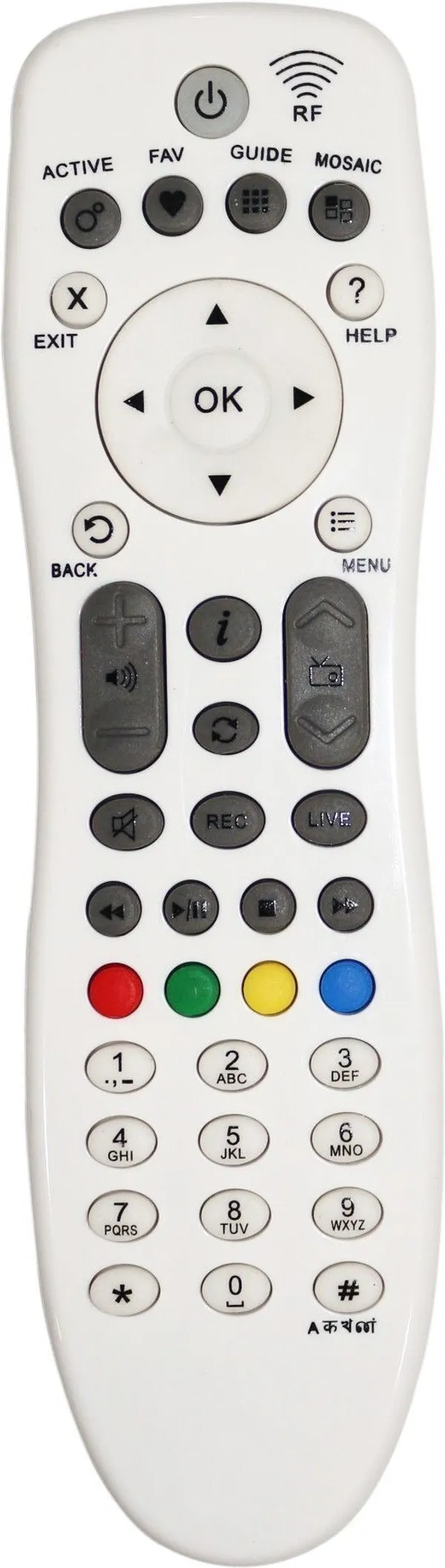 Kpdp_V_Con_Rf_Remote_Videocon_Hd_Box_Remote_Controller_(White)
