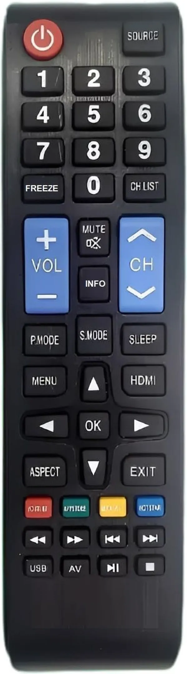 Kpdp_Tv_Remote_Supported_Jsb32Nshd_Model_Sansui_Led_Tv_Remote_Controller_(Black)