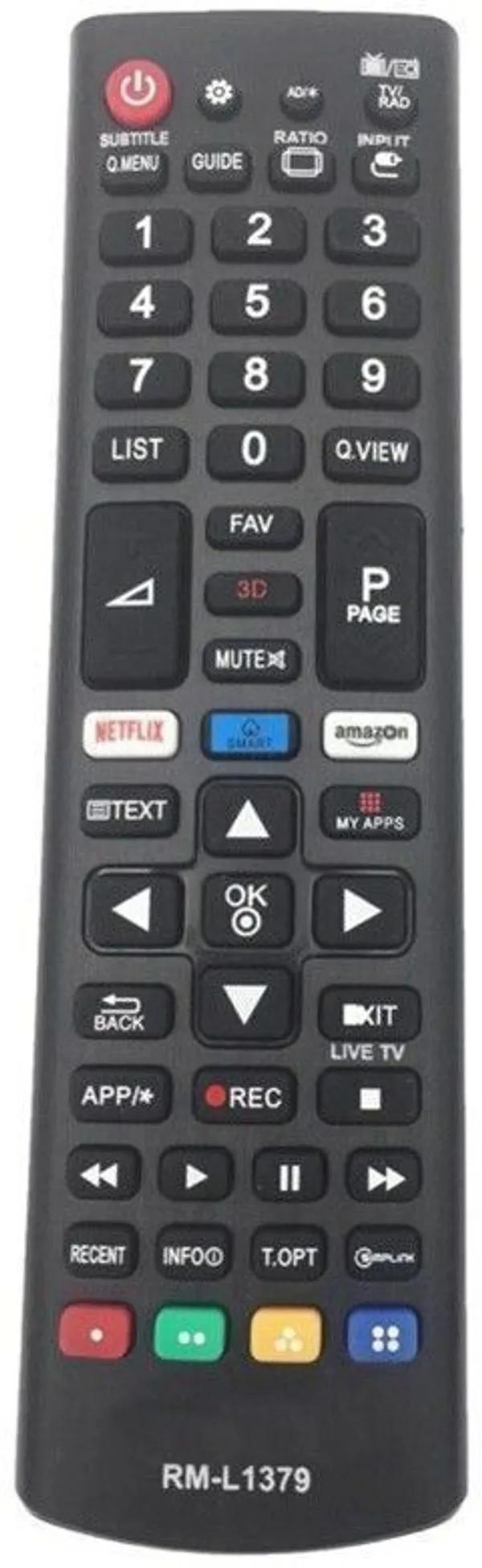 Kpdp_Remote_Control_L1379_Lg,_-Please_Match_The_Image_With_Your_Old_Remote_Button_To_Button_Remote_Controller_(Black)