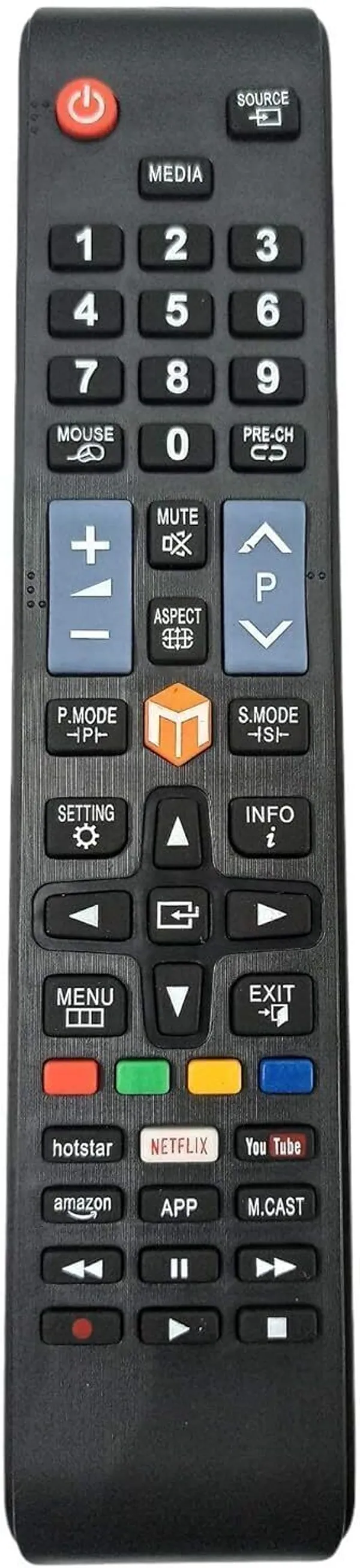 Kpdp_Smart_Tv_Remote_(Hotstar,_Netflix,_Youtube)_Chinese_Led_Lcd,_Eairtec_Remote_Controller_(Black)