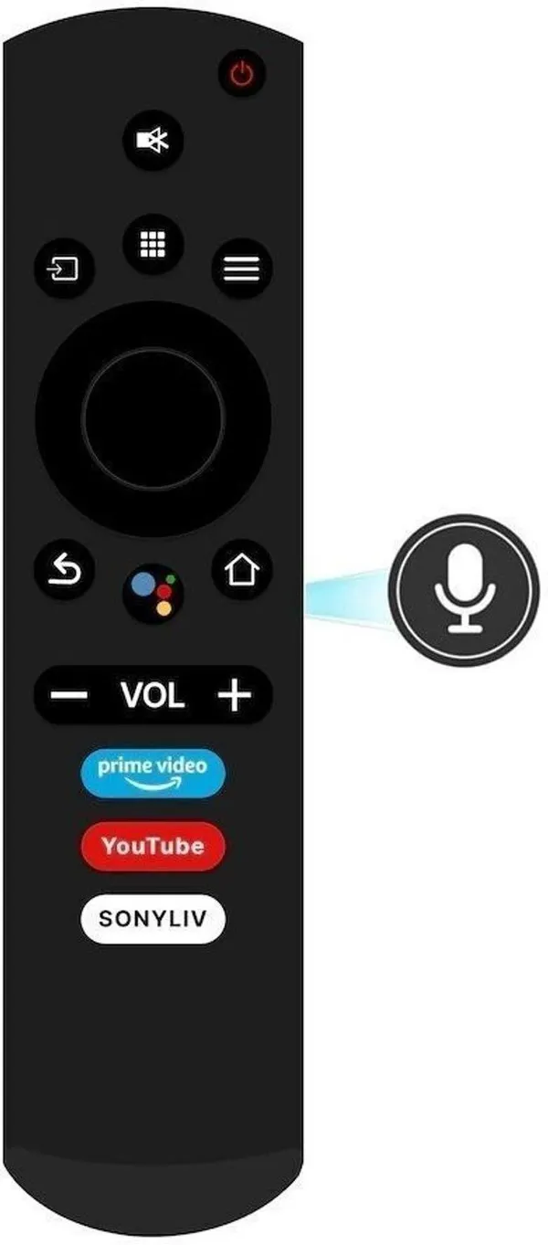 Kpdp_Original_Remote_Control_Voice/Google_Asst)_Kodak_Smart_Tv,_Thomson_Smart_Tv_Remote_Controller_(Black)_Remote_Controller_(Black)