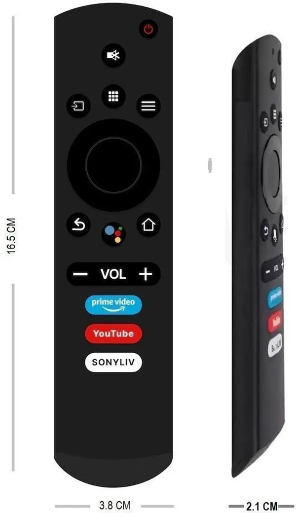 Kpdp_Original_Remote_Control_Voice/Google_Asst)_Kodak_Smart_Tv,_Thomson_Smart_Tv_Remote_Controller_(Black)_Remote_Controller_(Black)