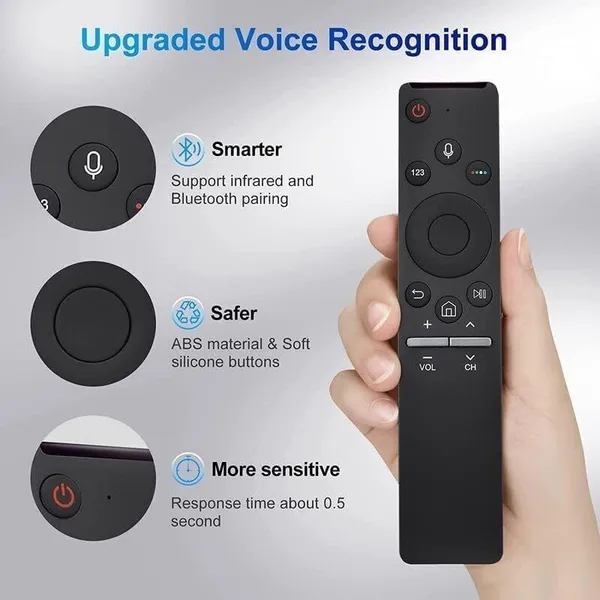 Kpdp_Remote_Control_Compatible_With_Tv_Smart_4K_Led_Bn59-01312F_With_Voice_Samsung_Tv_Remote_Controller_(Black)