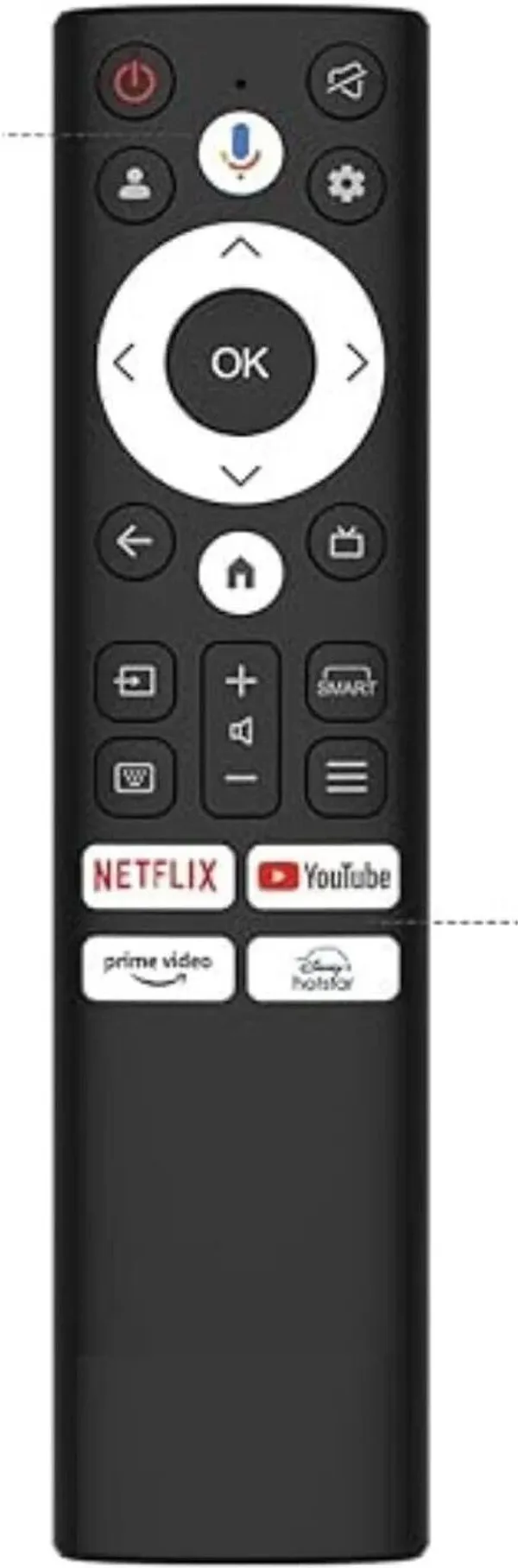 Kpdp_Voice_Remote_Compatible_With_Smart_Led/Uhd_4K_Tv_Bluetooth_Voice_Acer_Smart_Remote_Controller_(Black)