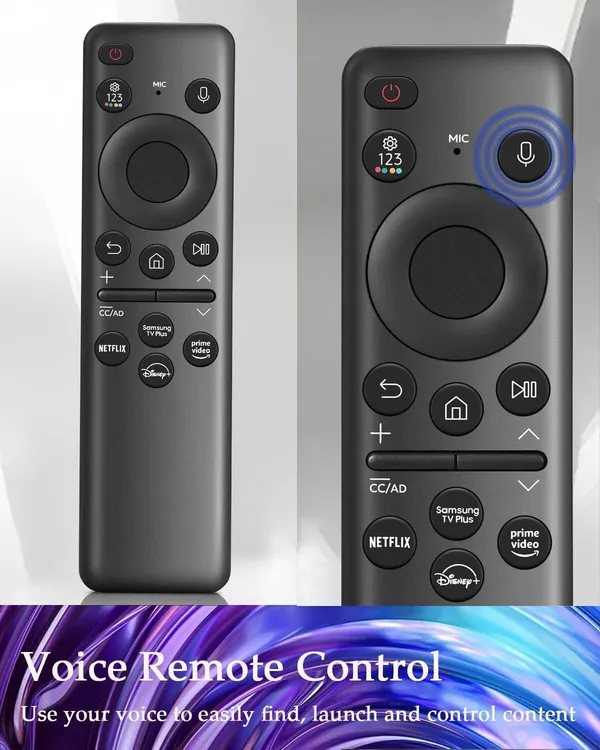 Kpdp_Voice_Remote_Control_Compatible_For_Neo_Qled_Oled_8K_Hdr_Smart_Tv_(No_Solar,_No_Usb)_Bn59-01432A,_Samsung_Voice_Remote_Controller_(Black)