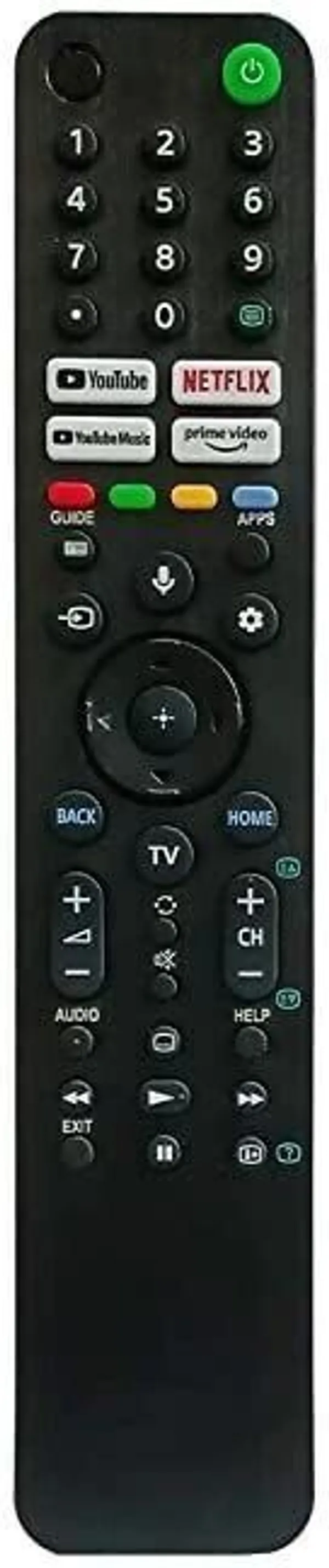 Kpdp_Bluetooth_Voice_Command_Compatible_Rmf-Tx520P_Remote_For_Original_Tv_Remote_Sony_Remote_Controller_(Black)