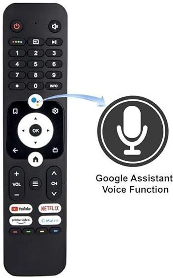 Kpdp_Remote_Control_Htr-U31_With_Voice_Function_Led_Lcd_Tv_Haier_Remote_Controller_(Black)