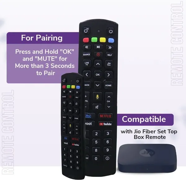 Kpdp_Voice_Remote_Control_For_Hybrid_Setup_Box_Fiber_Set_Top_Box_With_Bluetooth_Voice_Command_�_Pairing_Require_Remote_Controller_(Black)