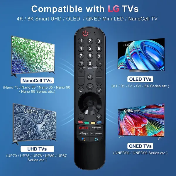 Kpdp_Mr23Gn_2023_Magic_Remote_Voice_Function_For_Uhd_Oled_Qned_Nanocell_4K_Smart_Tv_Lg,_Oled_G3,_C3,_B3_Series,_Uhd_4K_Models_Ur90,_Ur80,_Uq75,_Uq80_Series_Remote_Controller_(Balck)