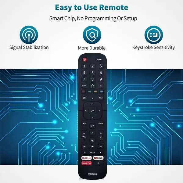 Kpdp_Smart_Tv_Remote_Compatible_For_Erf2F60G_Hisense_32A56E_Led_Tv_Erf2F60G_Nonvoice(Your_Old_Remote_Must_Be_Exactly_Same)_Remote_Controller_(Black)