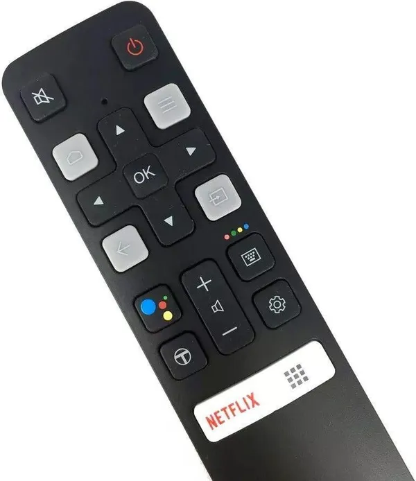 Kpdp_Remote_Control_Compatible_For_Tcl_Voice_Assistance_Led_Smart_Hd_4K_Led_Tv_Tcl_Smart_Tv_Remote_Rc802V_Model_With_Google_Assistant_Remote_Controller_(Black)