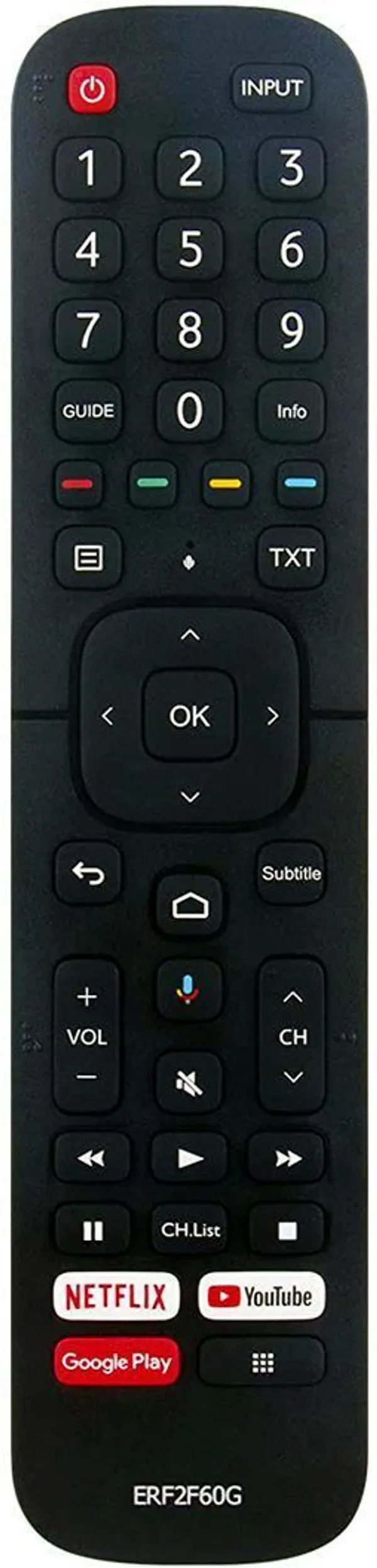 Kpdp_Replacement_Remote_Non-Voice_Erf2F60G_Hisense_Remote_Controller_(Black)