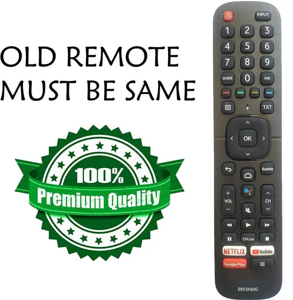Kpdp_Replacement_Remote_Non-Voice_Erf2F60G_Hisense_Remote_Controller_(Black)
