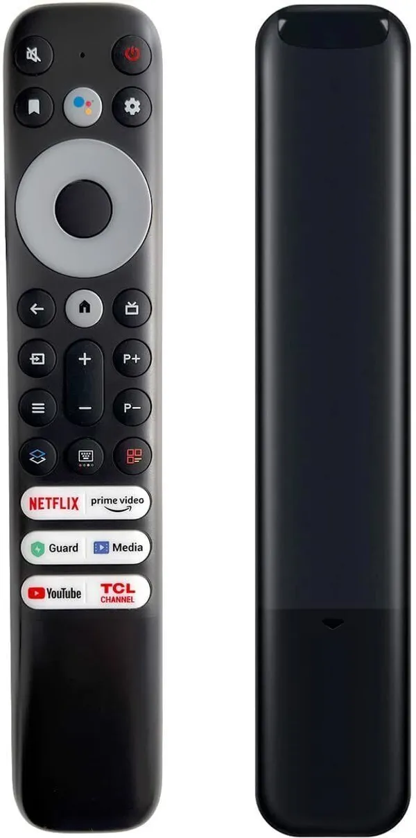 Kpdp_Tv_Remote_Rc902V_Fmr1_Fmr4_Fmr5_Fmr6_Fmr7_Fmr9_Suitable_For_Qled_Fhd_Oled_4K_Tcl_Smart_Tv_-_Exact_Same_Model_Remote_Controller_(Black)