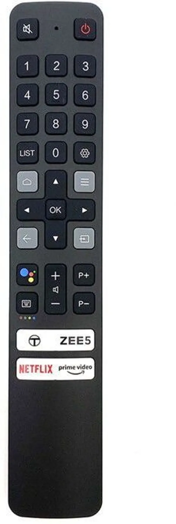 Kpdp_Rc901V_Fmr5_Compatible_For_Tcl_Smart_Tv_Remote_With_Voice_Assistance_Netflix_And_Prime_Video_Button_For_Tcl_Smart_Tv_Remote_Controller_(Black)