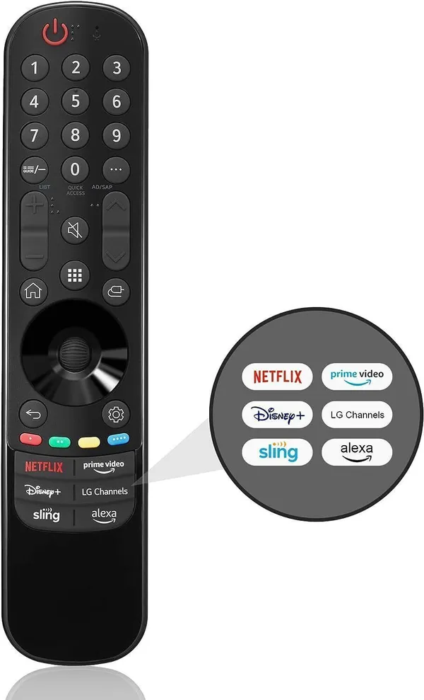 Kpdp_New_Magic_Remote_2023_Universal_Remote_Control_(_No_Voice,_No_Pointer_)_Lg,_Oled_G3,_C3,_B3_Series,_Uhd_4K_Models_Ur90,_Ur80,_Uq75,_Uq80_Series_Remote_Controller_(Balck)