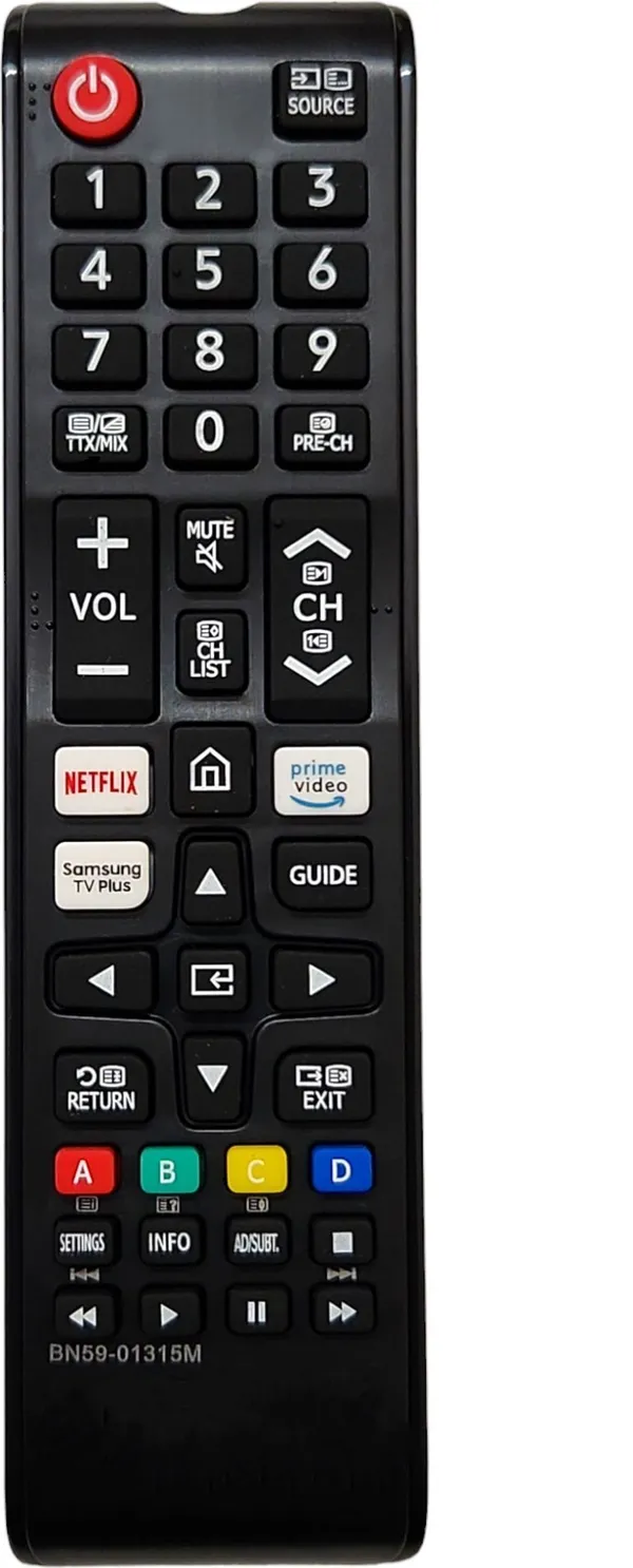 Kpdp_Bn5901315M_Led_Smart_Tv_Remote_Compatible_For_Samsung_Smart_Led_Tv_Remote_With_Samsung_Tv_Plus_Button_Bn59-01315M_Remote_Remote_Controller_(Black)