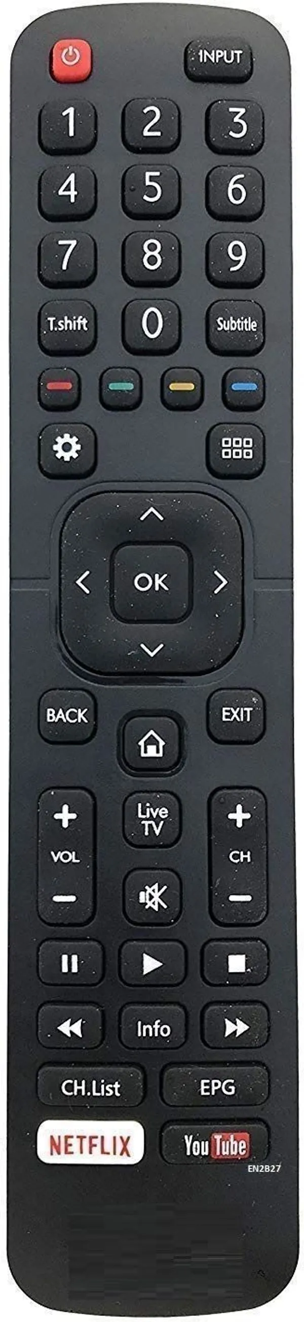 Kpdp_En2B27_Smart_Led_Lcd_Tv_Remote_Control_Hisense_Tv_Remote_Controller_(Black)