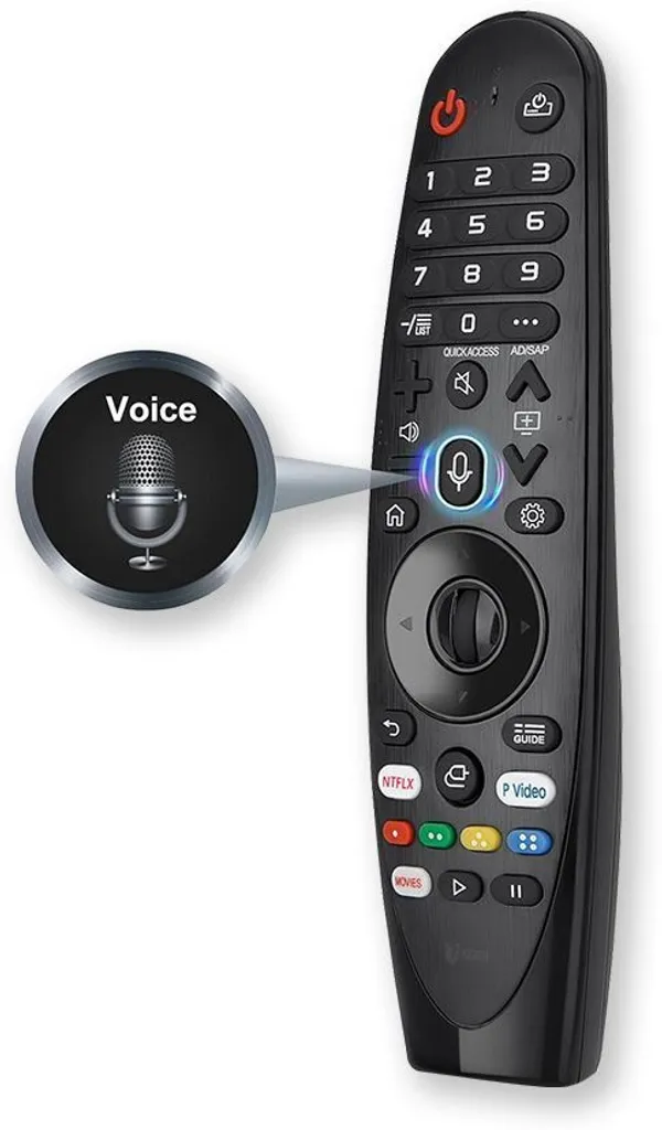 Kpdp_Mr20Ga_Compatible_For_Lg_Magic_Tv_Remote_Control_With_Voice_Mic_&_Scroll_Feature_Existing_Remote_Must_Be_R-C-Lge-Mr20Ga_Freespace_(Suitable_For_Lg_Television)_Lg_Tv_Remote_Controller_(Black)