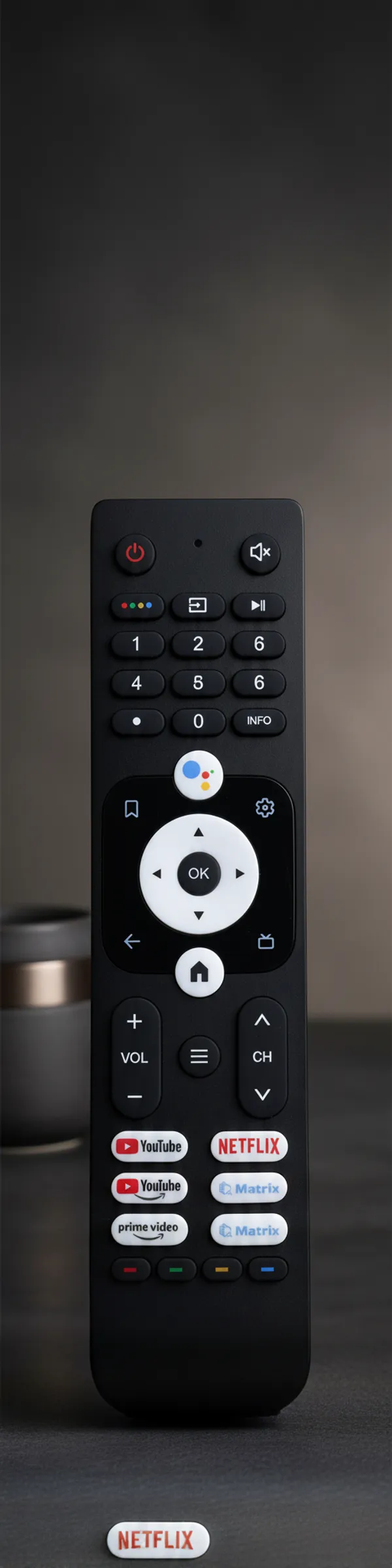 Kpdp_Compatible_Of_Haier_Tv_Remote_Original_Htr-U31_Model_Suitable_For_Smart_Android_4K_Led_Qled_Fhd_Uhd_With_Voice_Command_Haier_Tv_Remote_Controller_(Black)
