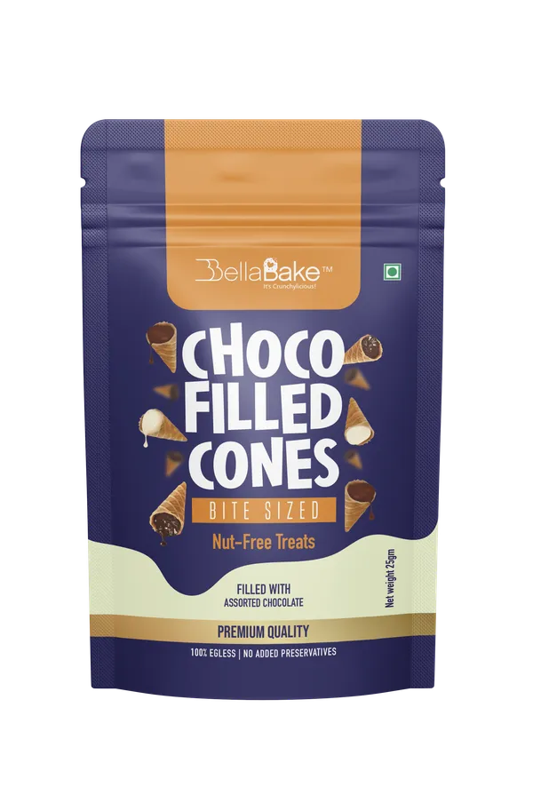 Bellabake_Choco_Filled_Cones_Bite_Sized_Nut_Free_Treats_(Assorted_Chocolate)_(100_Gm)