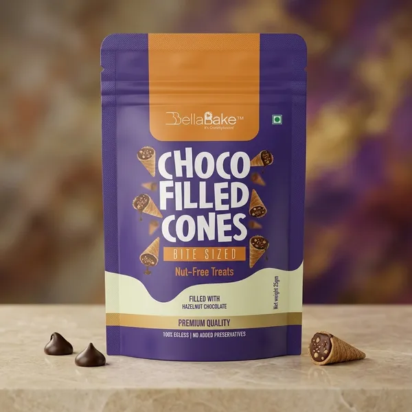 Bellabake_Choco_Filled_Cones_Bite_Sized_Hazelnut_Chocolate_Treats_(Nut_Free)_(100_Gm)