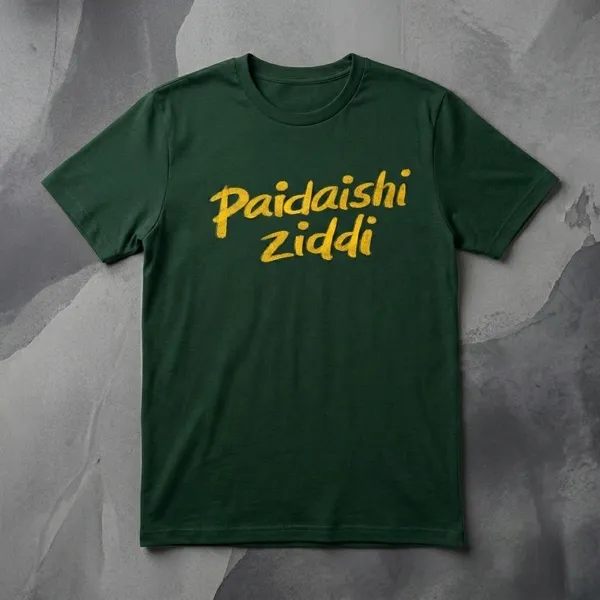Dark_Green_Cotton_Regular_Fit_Half_Sleeve_T-Shirt_For_Unisex