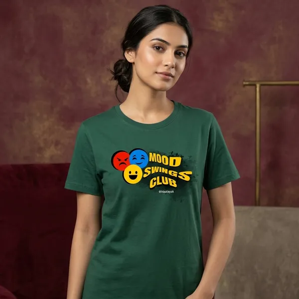 Mood_swing_Club-T-Shirt_For_Women