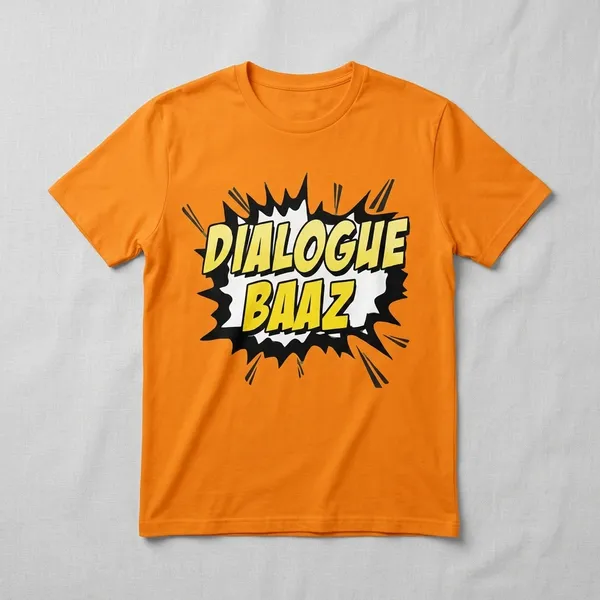Mandarin_Orange_Cotton_Regular_Fit_Half_Sleeve_T-Shirt_For_Unisex