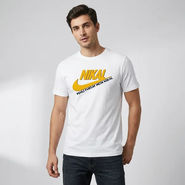 White_Cotton_Regular_Fit_Half_Sleeve_T-Shirt_For_Unisex