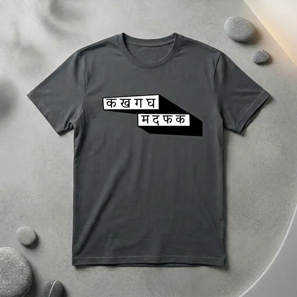 Charcoal_Grey_Cotton_Regular_Fit_Half_Sleeve_T-Shirt_For_Unisex