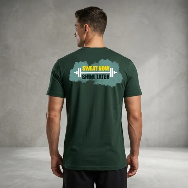 Dark_Green_Cotton_Regular_Fit_Half_Sleeve_T-Shirt_For_Men