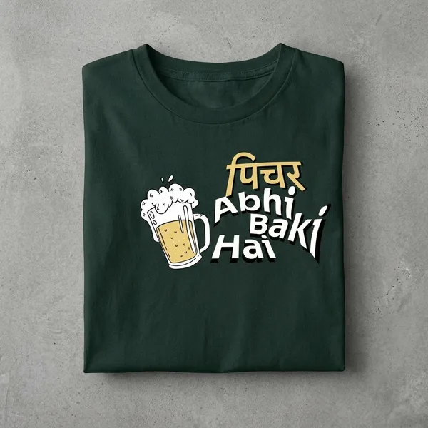 Dark_Green_Cotton_Regular_Fit_Half_Sleeve_T-Shirt_For_Unisex